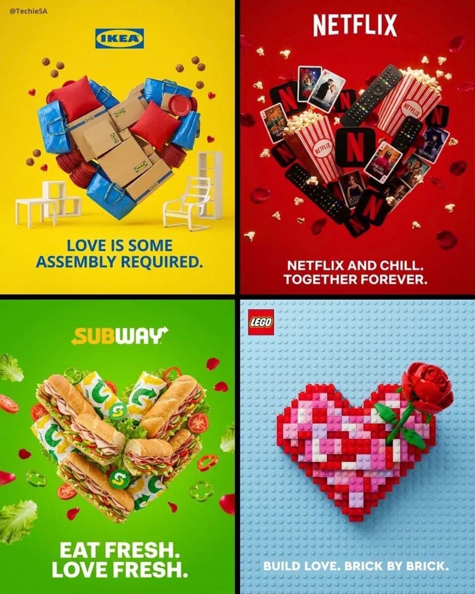 Create a professional Valentine’s Day advertisement for [BRA