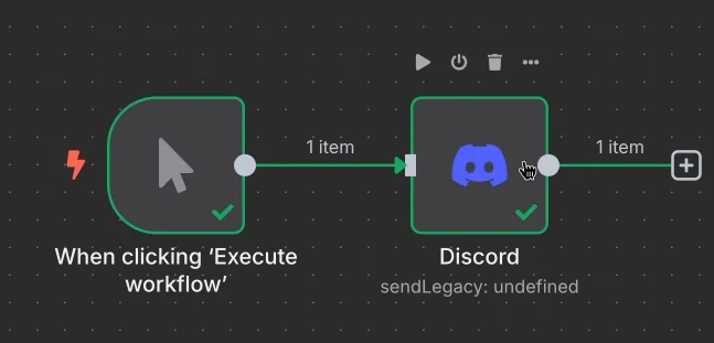 Quick Action Context Menu on an n8n Node (Activate, Delete, Test)